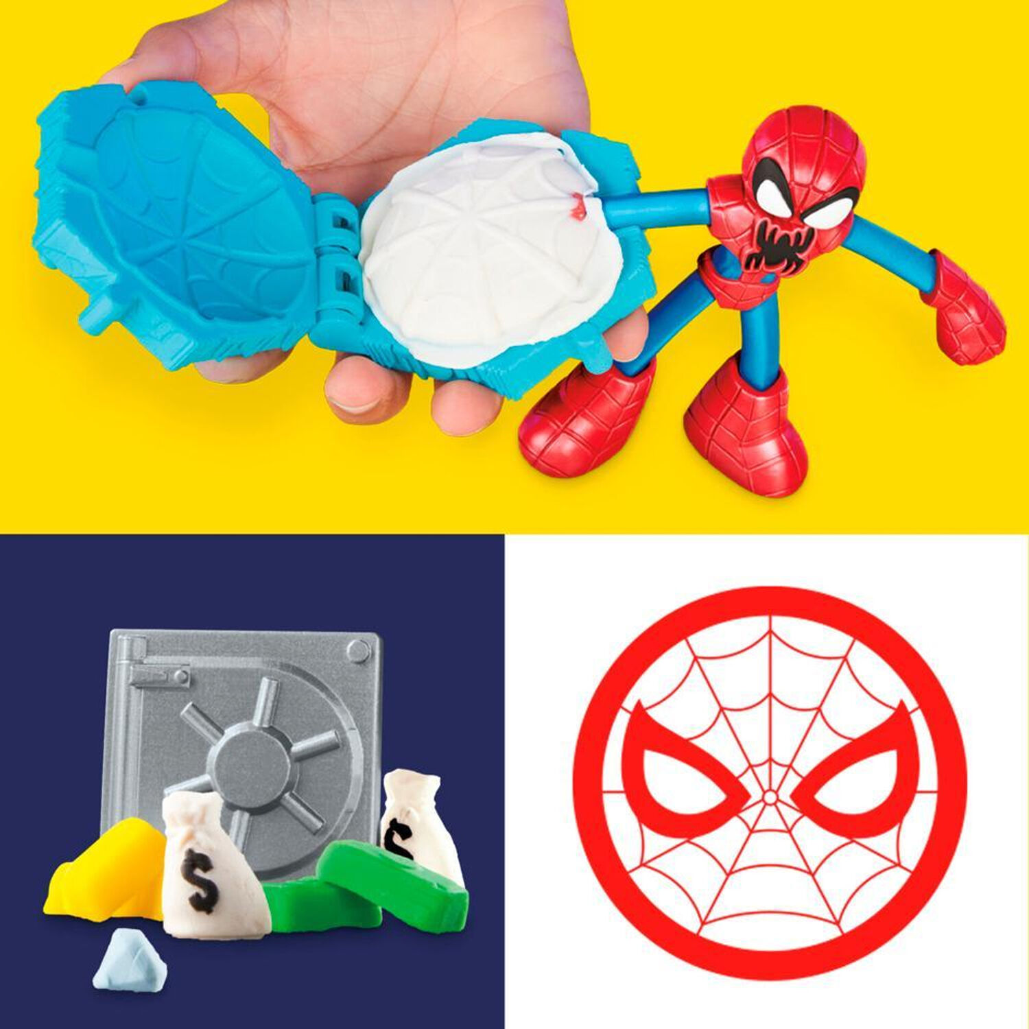 Play-doh Spider-man Lanza Y Atrapa image number 2.0