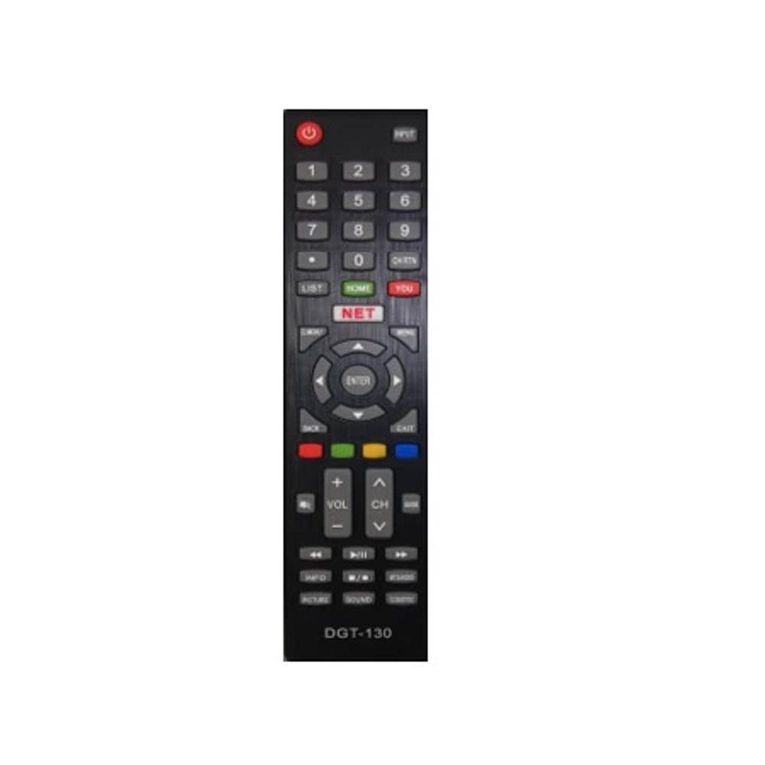 Control Remoto Para Smart Tv Hyundai, Master G, Bgh + Pilas Dgt-130 image number 0.0