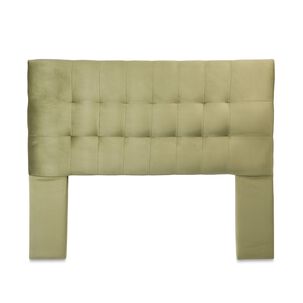 Respaldo Alicante Con Patas Felpa King Verde Oliva