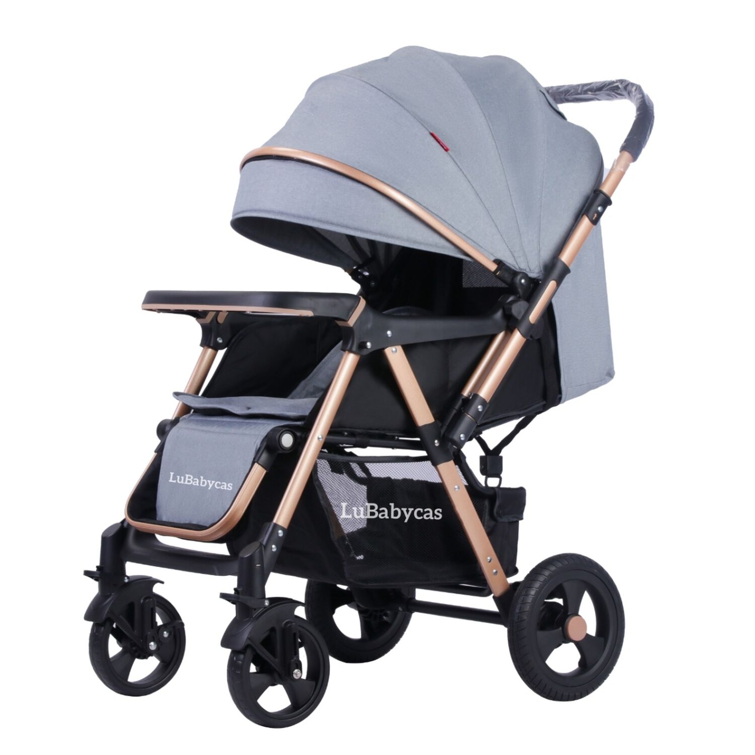 Coche De Paseo Reversible Rubik Gris Lubabycas image number 0.0