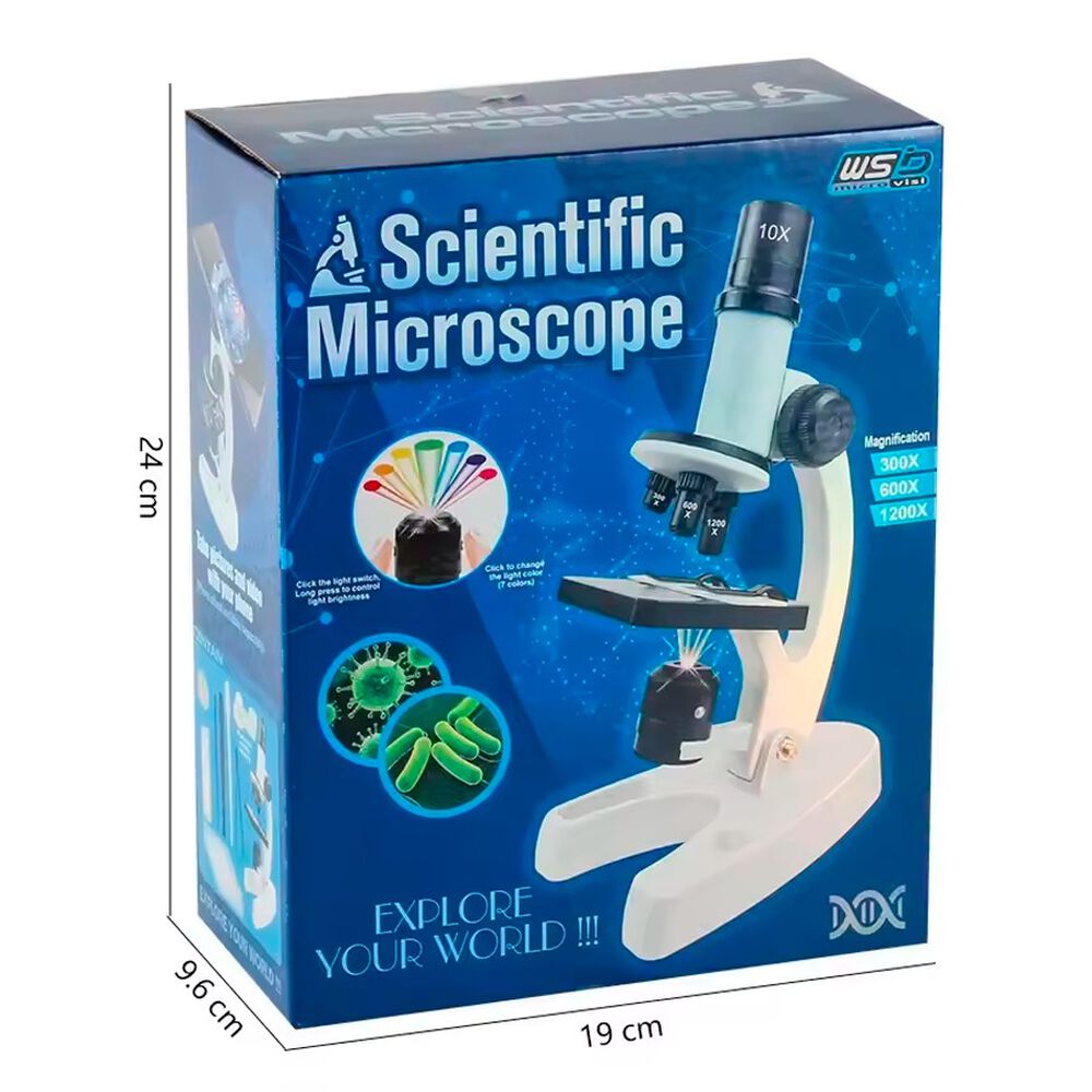 Kit De Microscopio Led De 300x 600x 1200x Para Ni&ntilde;os image number 5.0