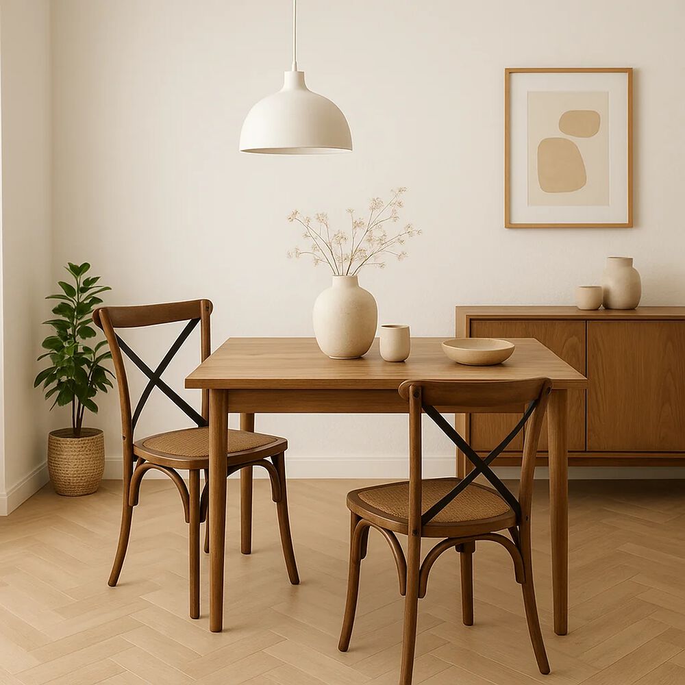 Silla Crossback Madera Rattan - Caf&eacute; Vintage image number 9.0