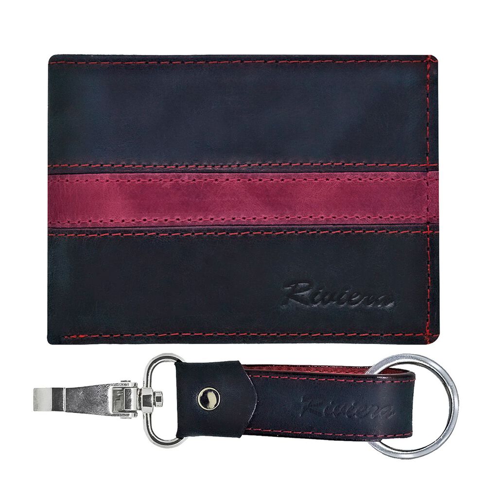 Pack Riviera Billetera Mas Llavero De Hombre Cuero Original image number 0.0