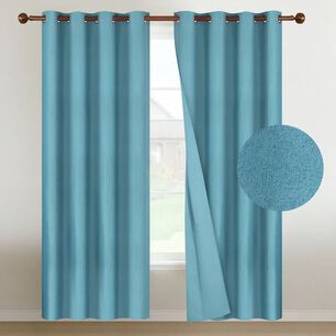 Cortinas Blackout 2 Pa&ntilde;os 140x220 Textura Lino