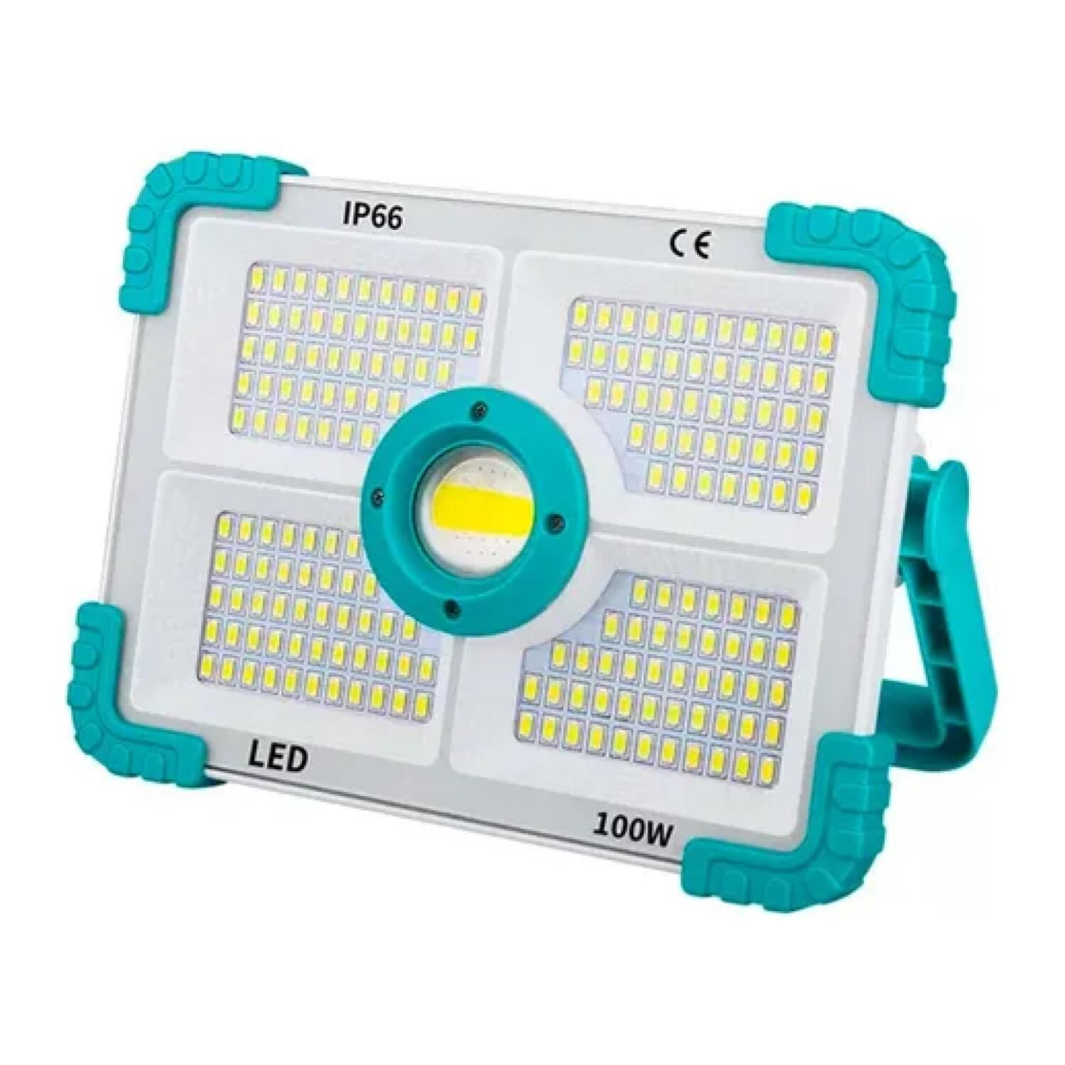 Foco Reflector Linterna Solar Portatil 100w 188led Ip66 image number 0.0