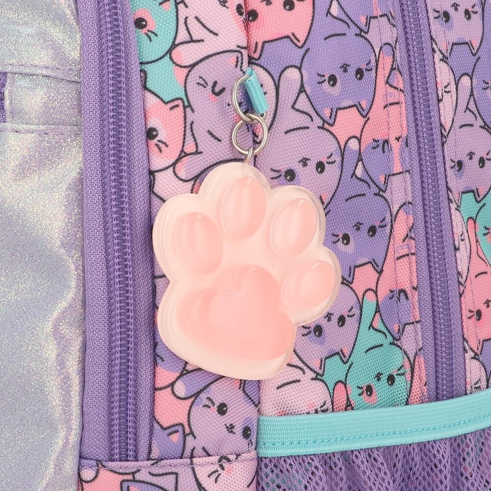 Mochila Xtrem Logan 6xt Gatos Lila image number 8.0