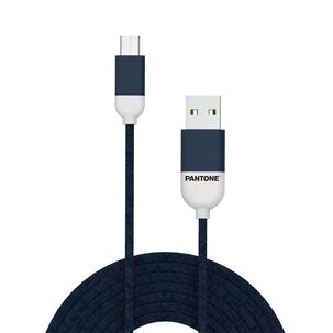 Cable De Datos Micro Usb 1 Mt Pantone High Speed Azul