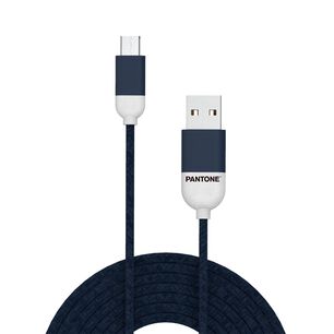 Cable De Datos Micro Usb 1 Mt Pantone High Speed Azul
