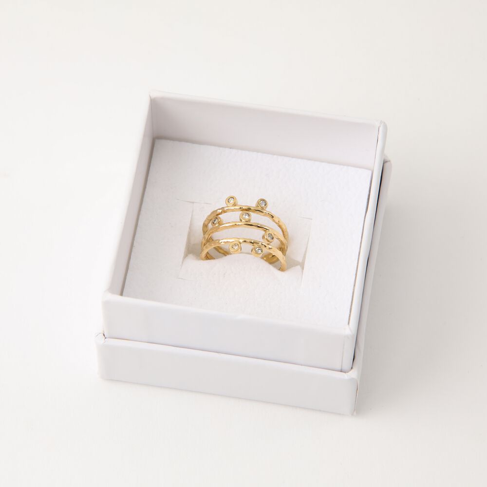 Anillo 19v69 Dorado Mujer Str167 image number 2.0