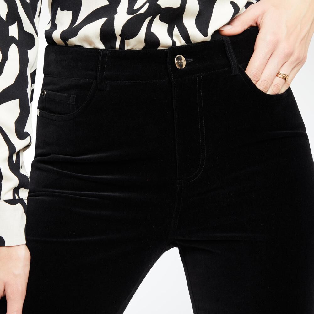 Pantalón Velvet Tiro Medio Skinny Mujer Kimera image number 4.0