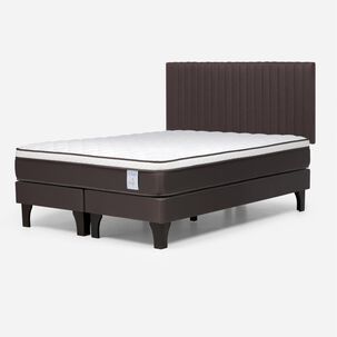 Cama Europea Rosen New Style 4 Plus / 2 Plazas / Base Dividida + Respaldo