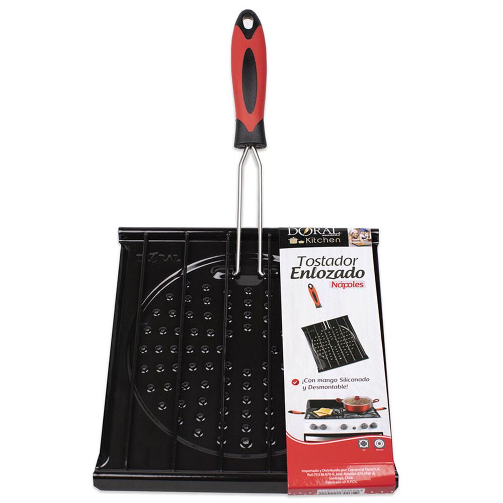 Tostador De Pan Enlozado Con Mango Silicona - Ps image number 0.0