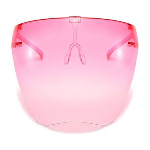 Escudo Rostro Completo Policarbonato Rosado V&iacute;a Franca