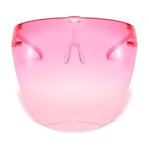 Escudo Rostro Completo Policarbonato Rosado V&iacute;a Franca