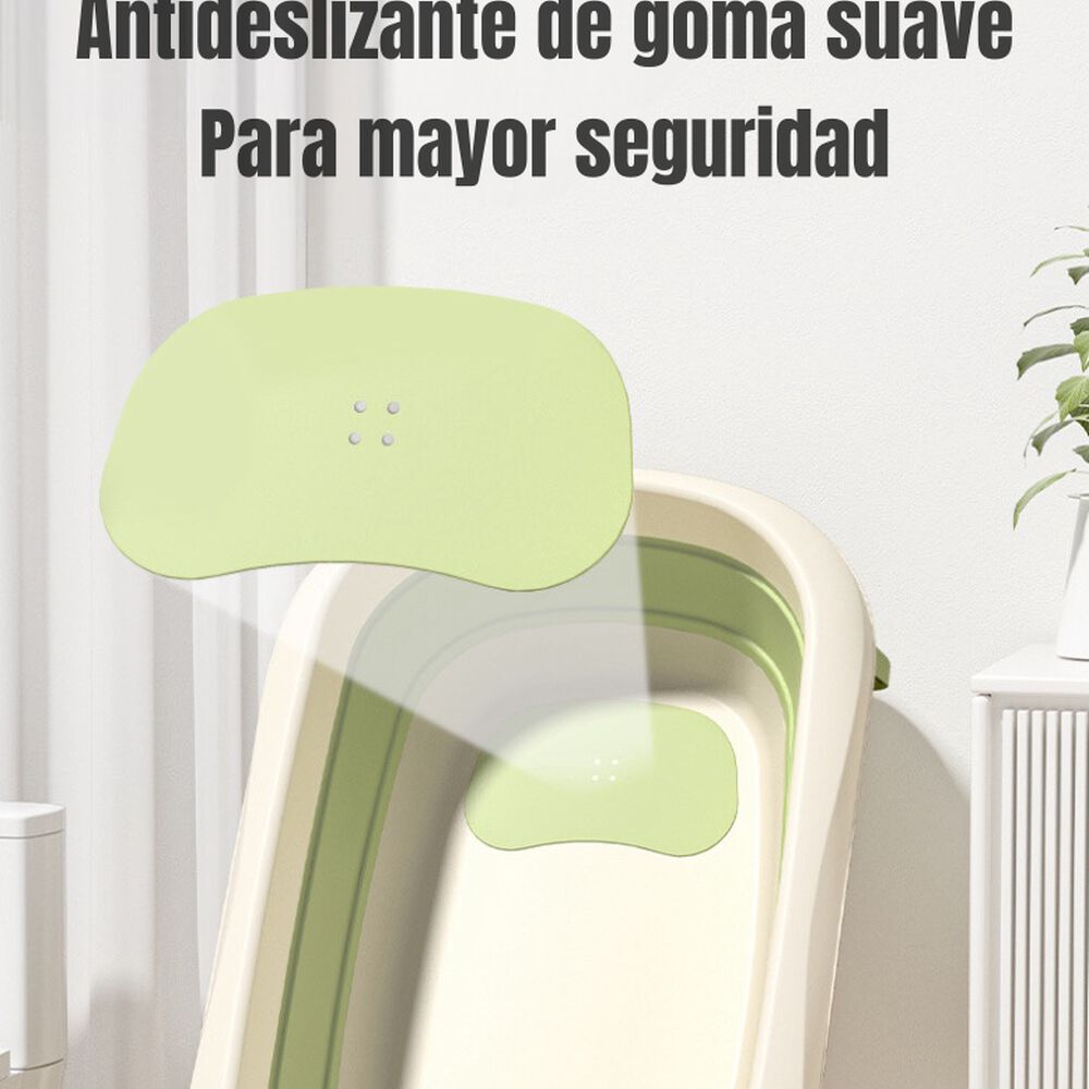 Bañera Con Termómetro Cojín Premium Rosada Lubabycas image number 4.0