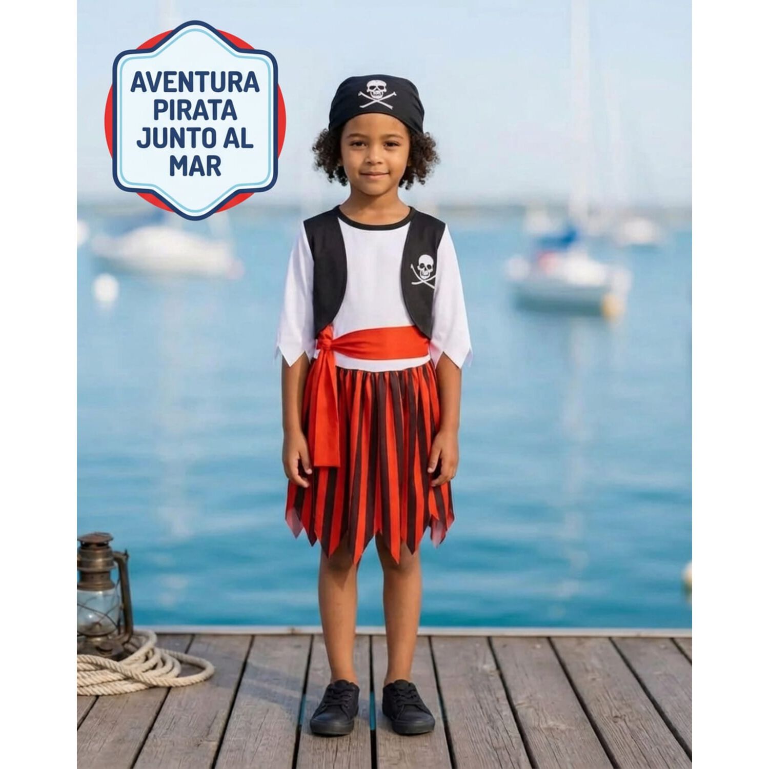 Disfraz Cosplay Pirata Corsario Piratas Infantiles Todos Ni&ntilde;o image number 46.0