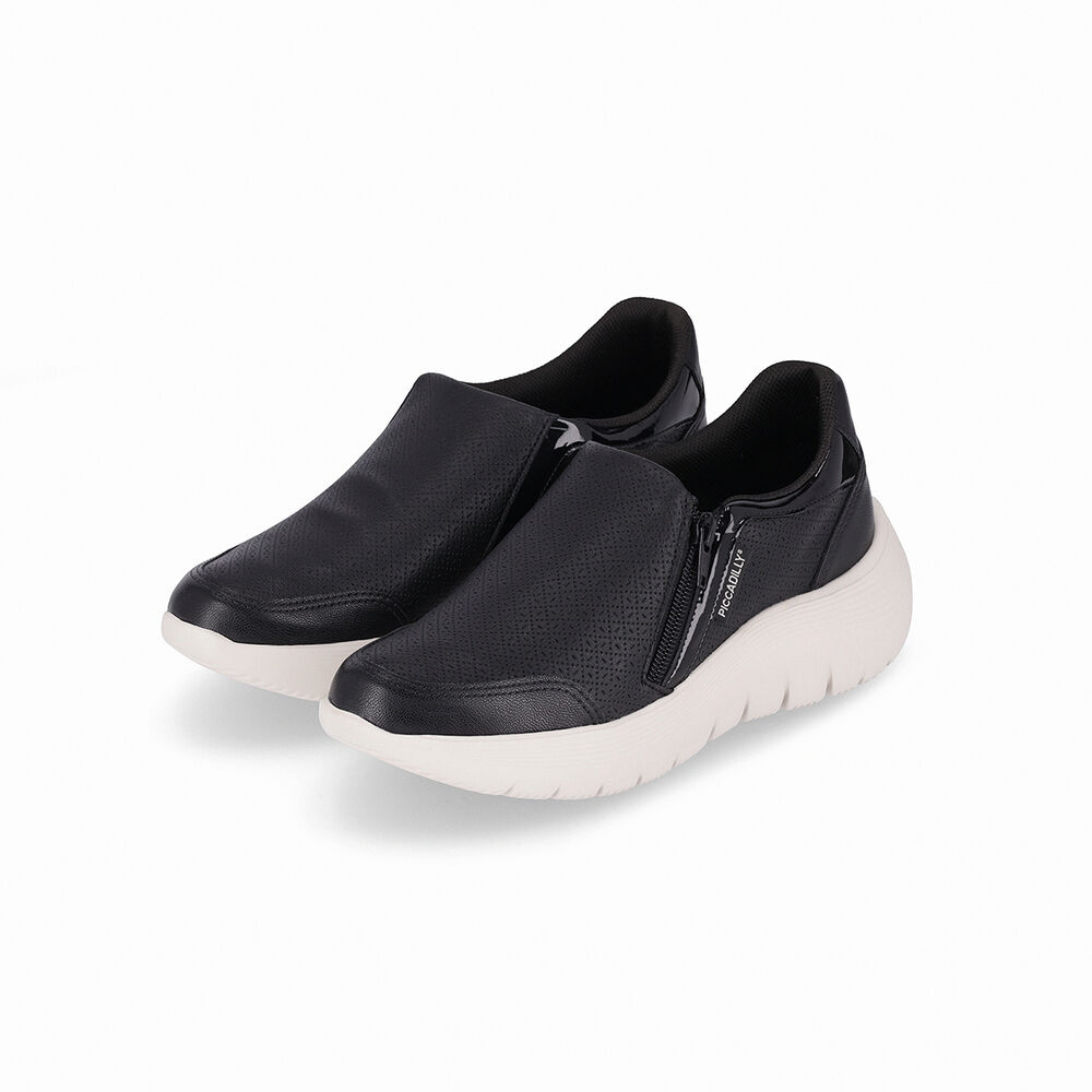 Zapatilla Urbana Mujer Negro/blanco Eliane Piccadilly image number 1.0