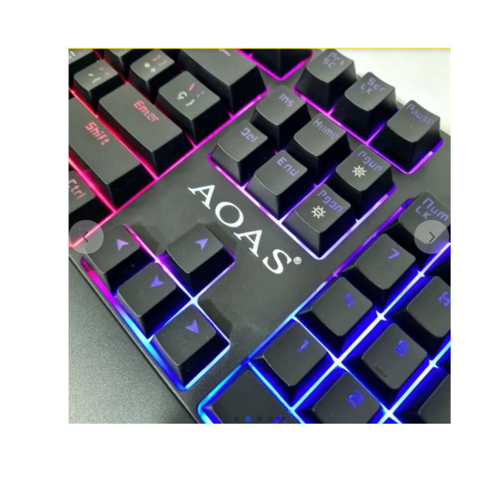 Teclado Mec&aacute;nico Aoas M888 Cable Usb Gamer Luces Rgb image number 2.0