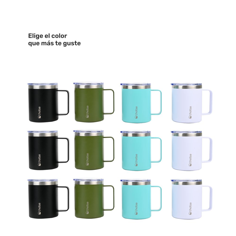 Taza Térmica Insulada Camping 350ml Black image number 5.0