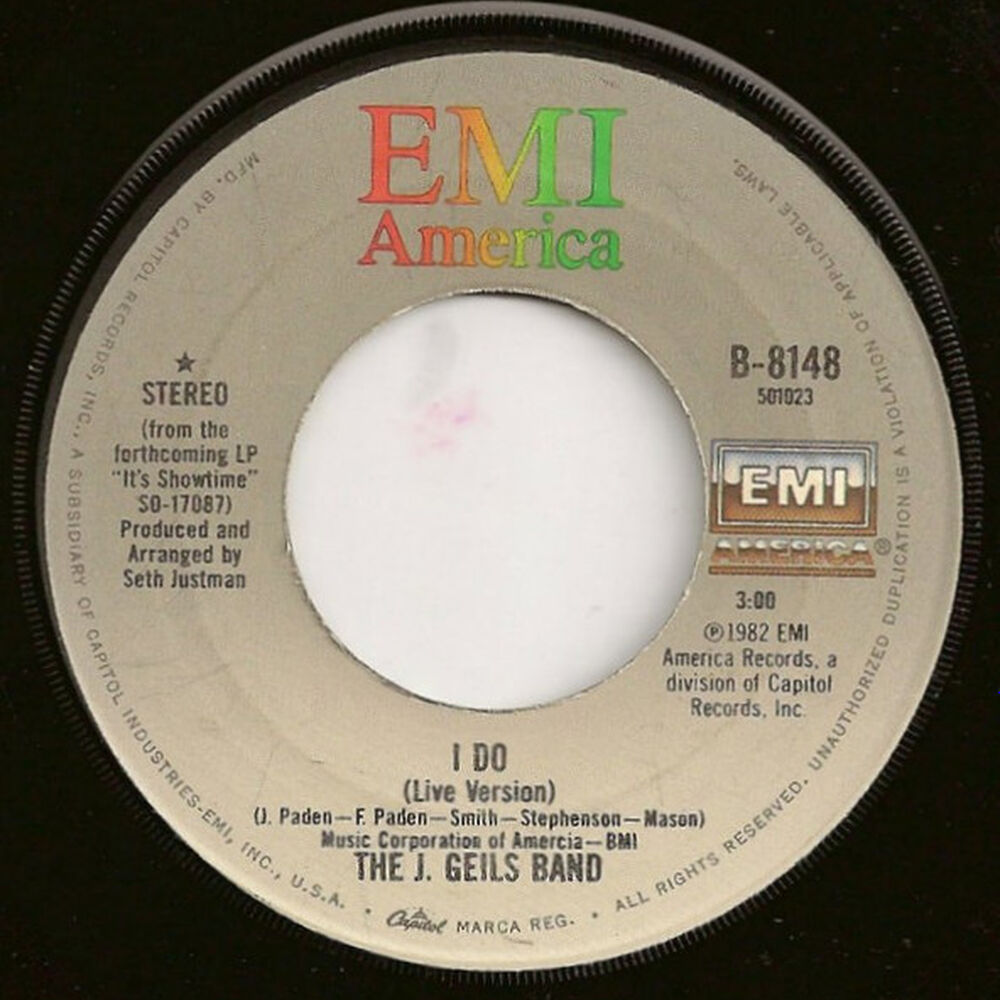 J. Geils Band - I Do | 7" Single Vinilo Usado image number 0.0