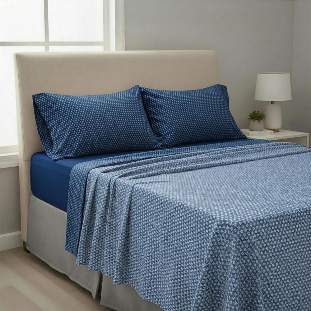 Juego De S&aacute;banas Rosen Microfibra Nantes / 2 Plazas image number 0.0