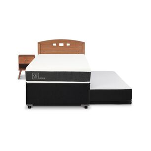 Divan Cic Ortopedic / 1.5 Plazas + Set De Maderas