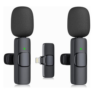 Micrófono Lavalier Inalámbrico Portátil Para Ios 2 Unidades