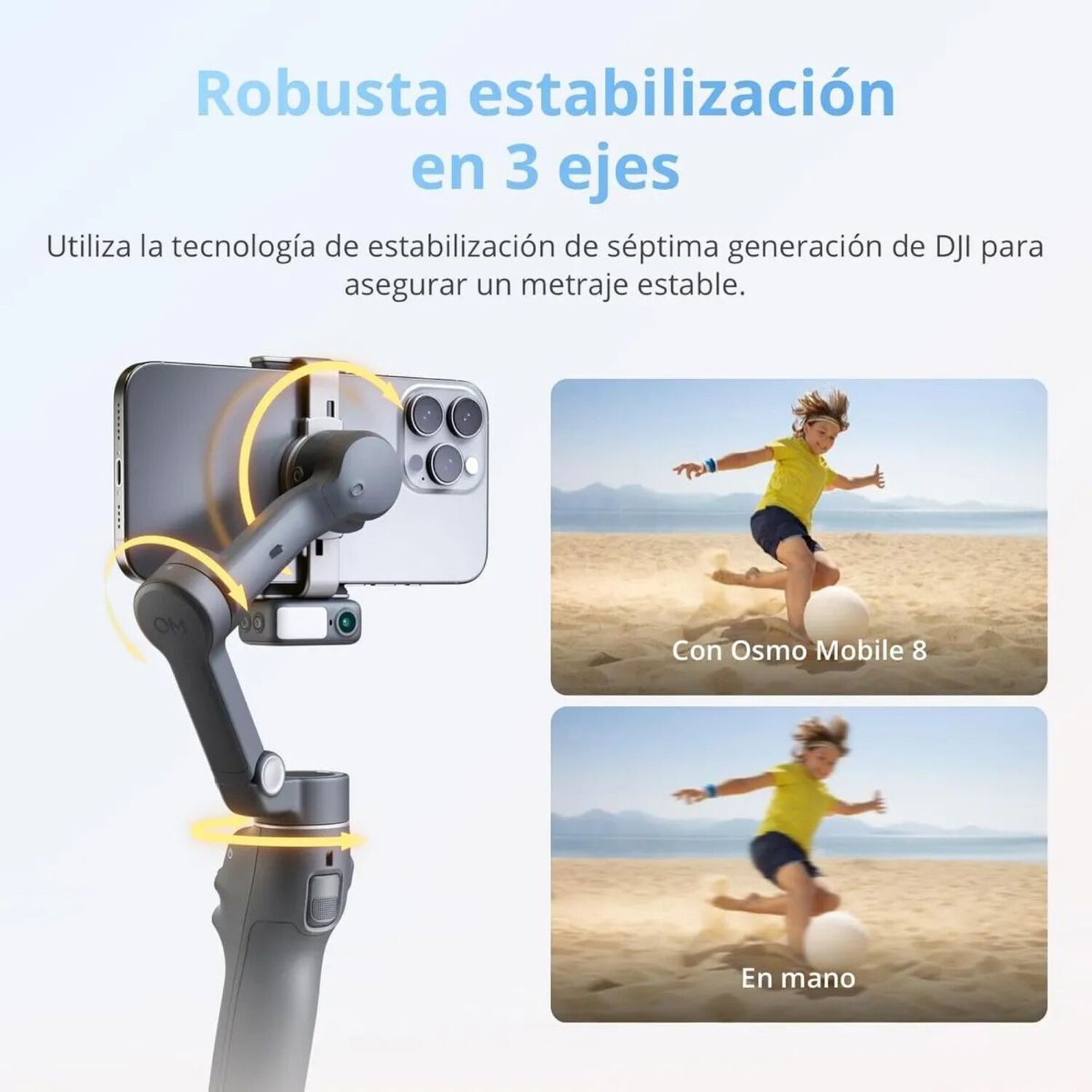 Dji Osmo Mobile 8 Gimbal Estabilizador 360 Modulo Ia image number 6.0