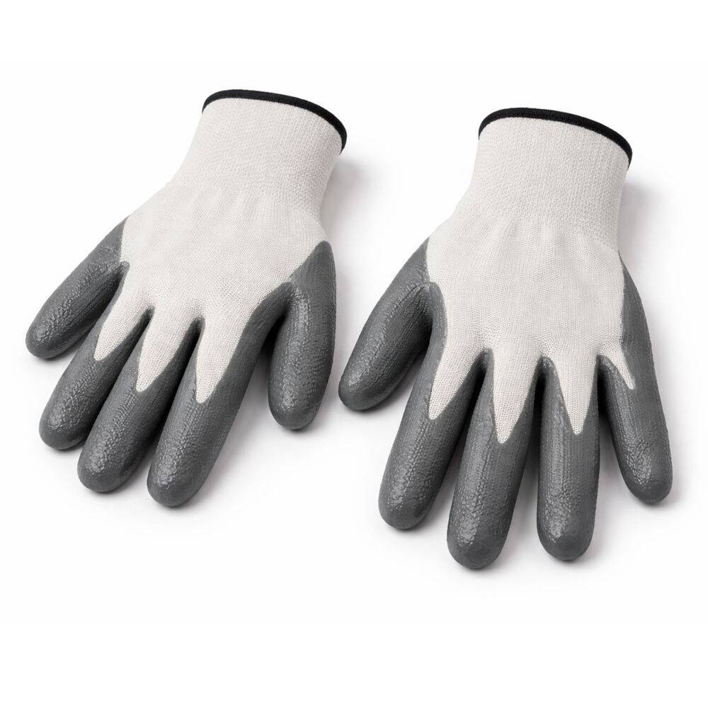 Guante Palma Goma Talla S Para Jardineria Construccion Blanco image number 2.0