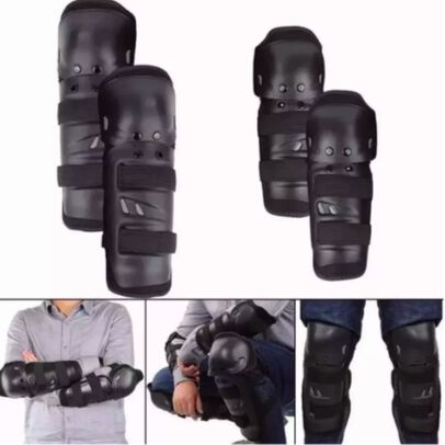 Set Rodilleras Y Coderas Articuladas Protecci&oacute;n Talla M