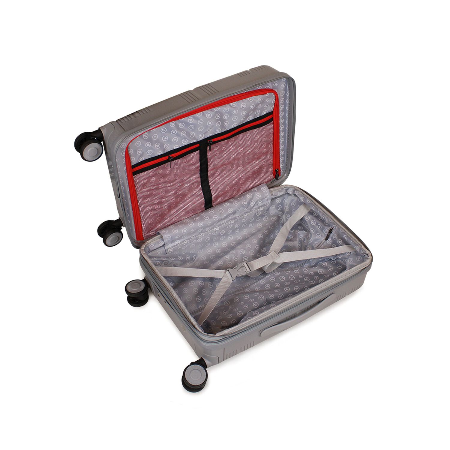Pack Maleta Cabina Con Usb Chic Gris 10k + Estuche Spark Silver image number 6.0