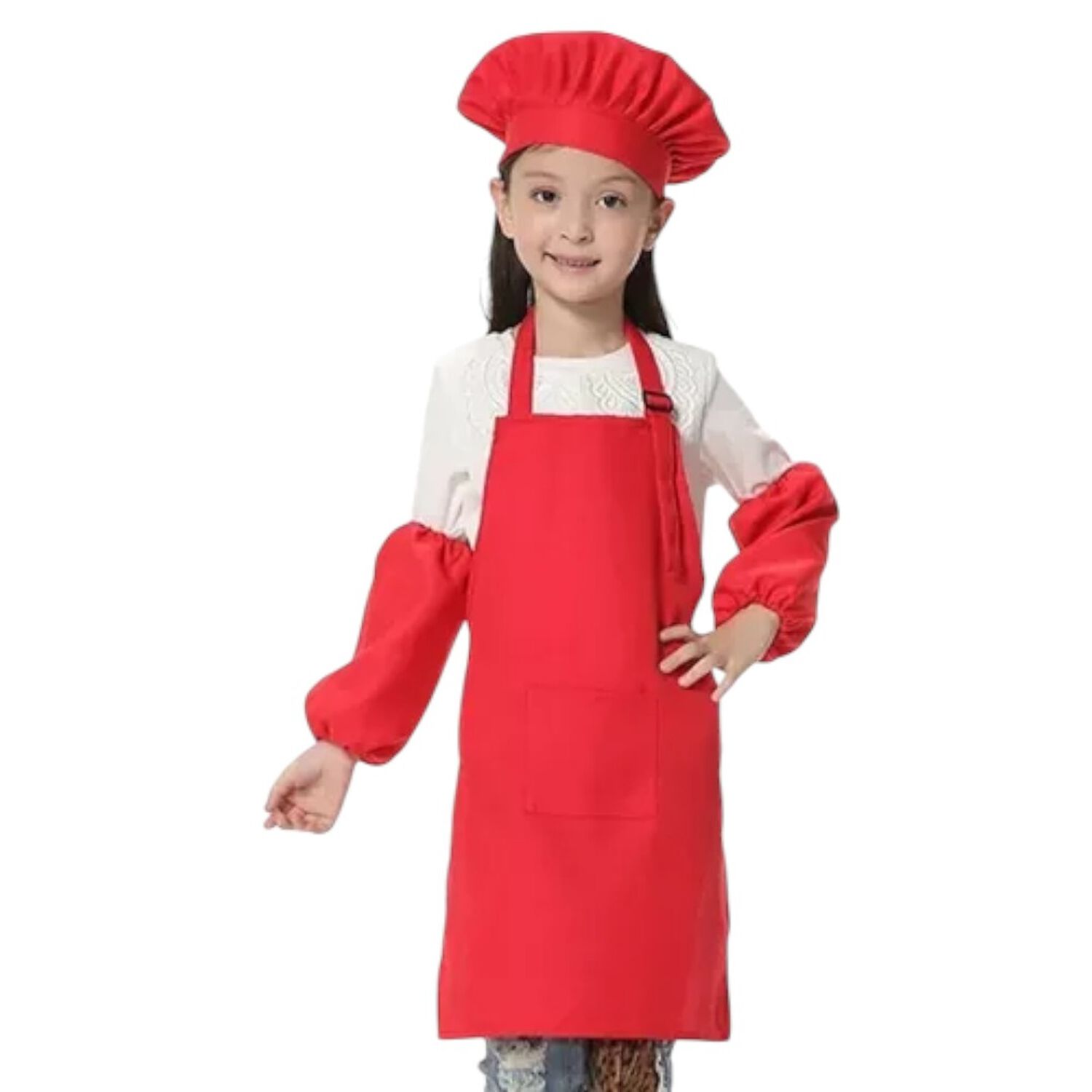 Set Delantal | Gorro | Mangas Disfraz Infantil Chef Cocina image number 4.0