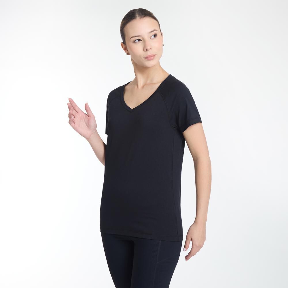 Polera Deportiva Manga Corta Mujer Wetland image number 2.0