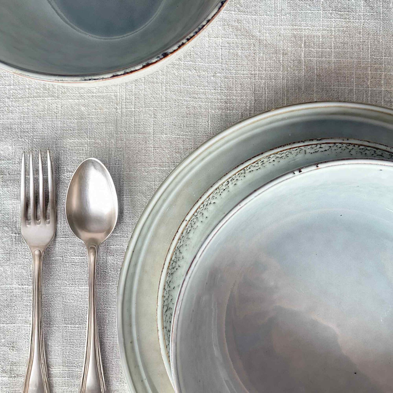 Set 6 Platos Redondo Ceramica 27 Cm Gris Linea Oslo image number 7.0