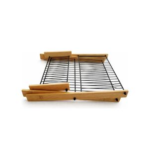 Escurridor De Platos Plegable Madera Bamb&uacute; Dise&ntilde;o Moderno