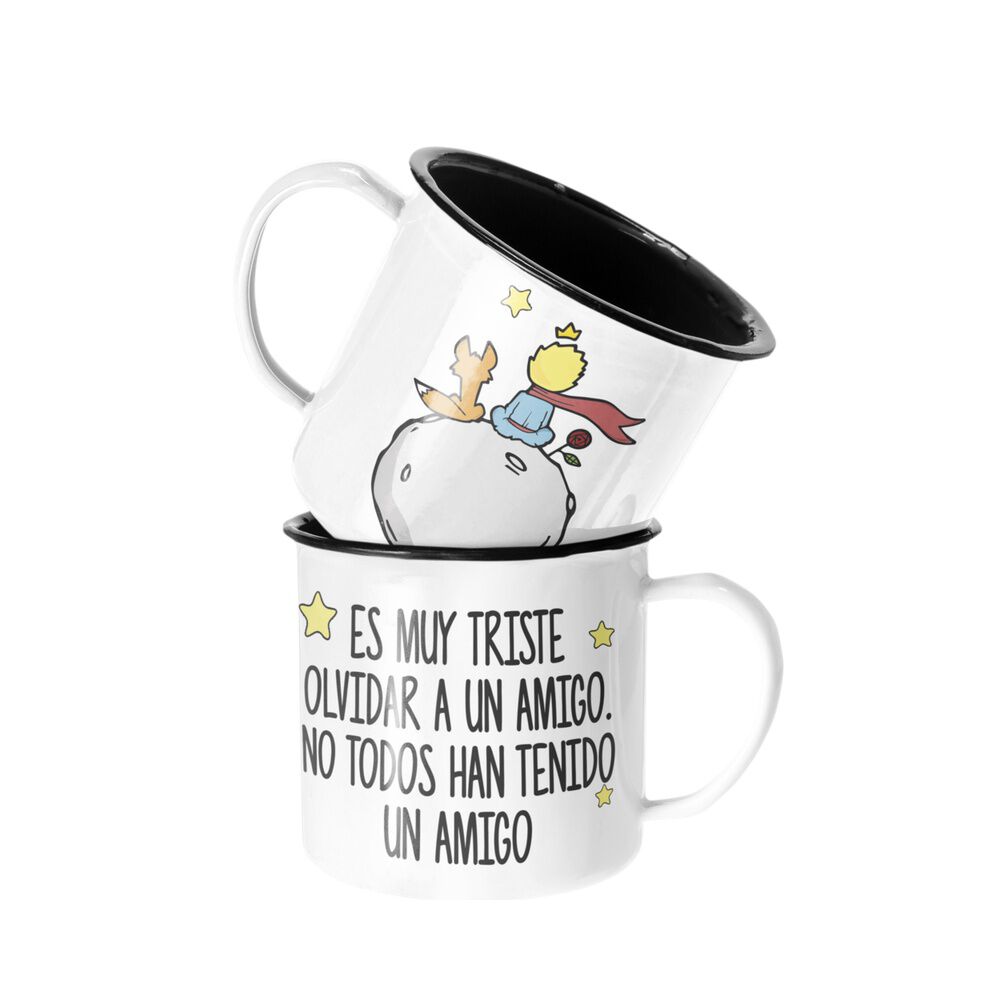 Taza Enlozada Lechera El Principito Olvidar A Un Amigo Zorro image number 0.0