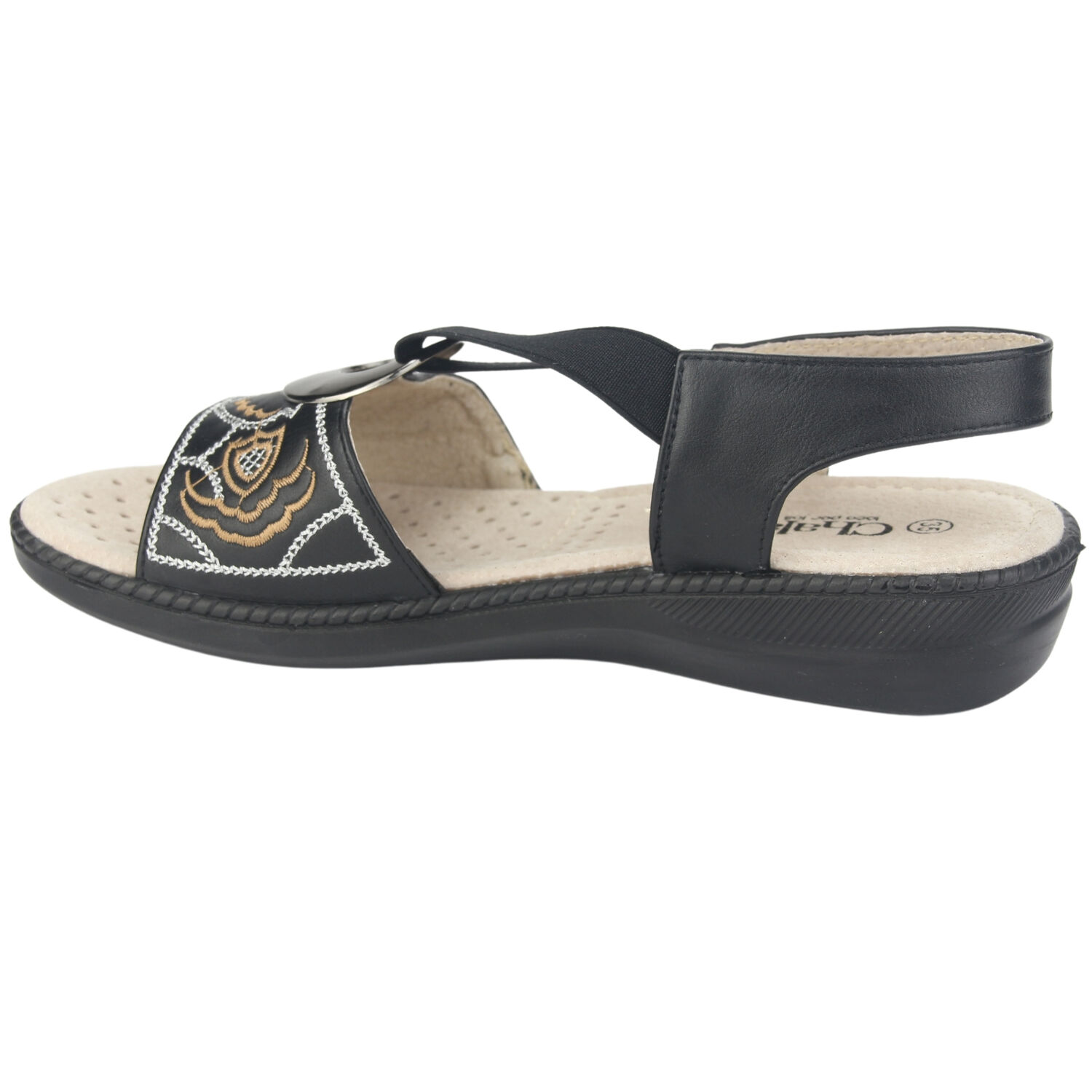 Sandalia Dorette Mujer Lena-3 Negro Casual image number 1.0