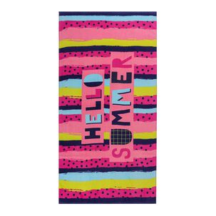 Toalla Playa Infantil Casaideal Hello / 75 X 150 Cm