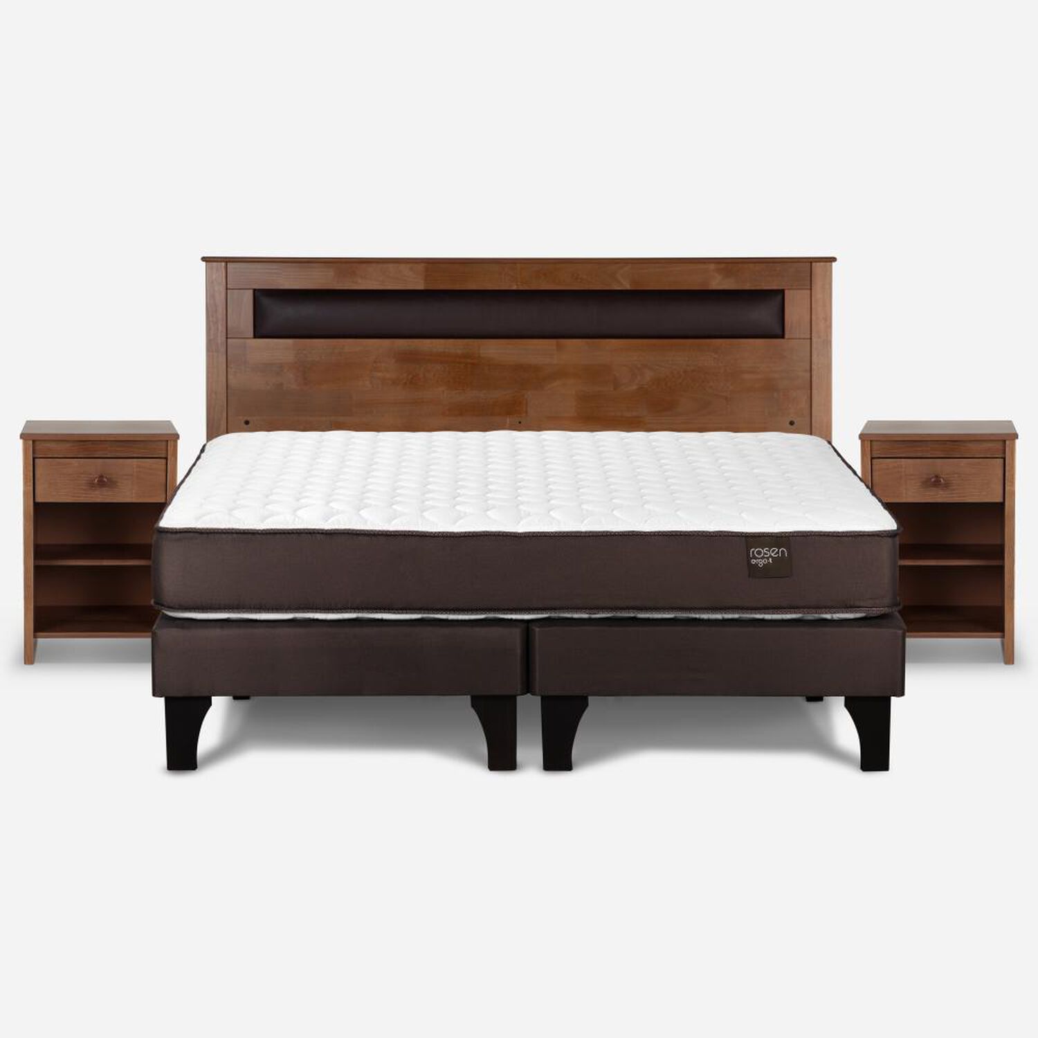 Cama Europea Rosen Ergo T / King / Base Dividida + Set De Maderas Ferrara image number 3.0