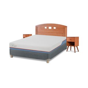 Cama Americana Cic Excellence Plus / 2 Plazas / Base Normal + Set De Maderas