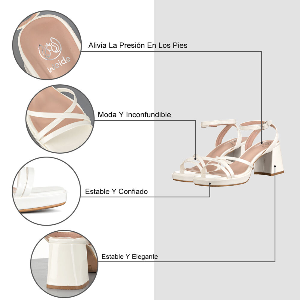 Sandalia Casual Mujer Taco Stiletto Fiesta Weide You235 image number 5.0