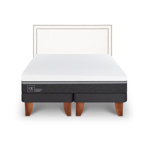 Cama Europea Cic Ortopedic Advance / 2 Plazas / Base Dividida + Respaldo