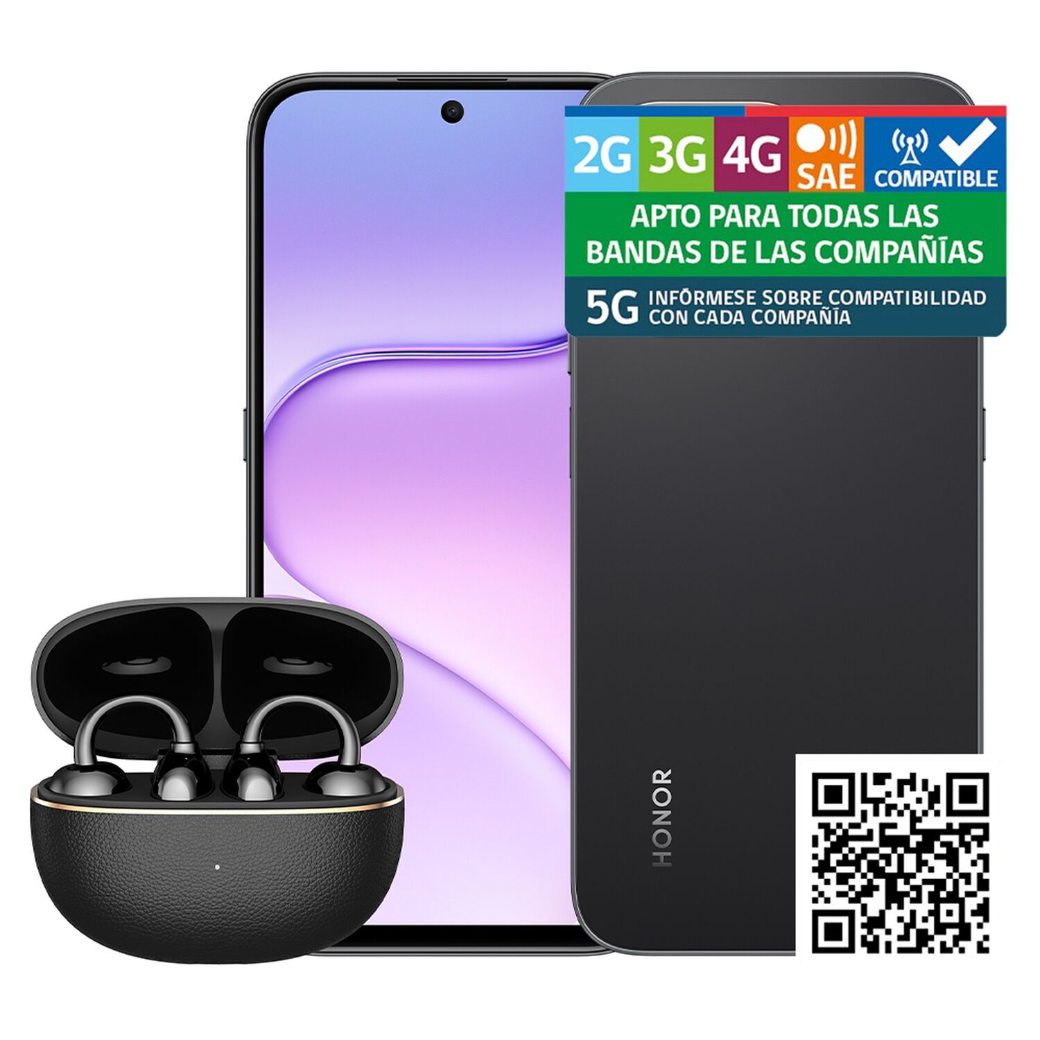 Smartphone Honor 600 Elite / 5G / 256 GB / Negro / Liberado + Earbuds Clip 2 image number 10.0