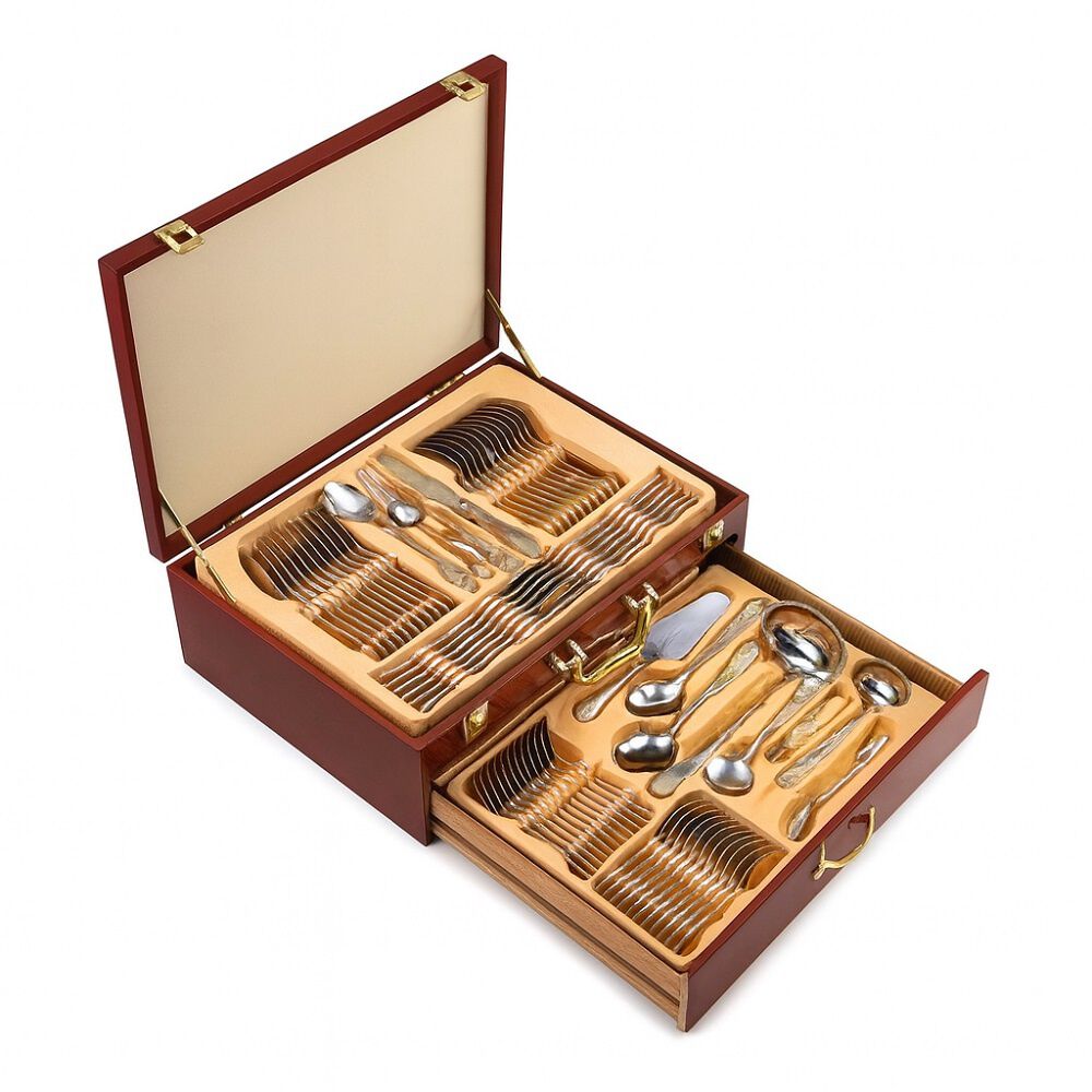 Juego De Cubiertos 72pcs Acero Inox Premium Vintage image number 0.0