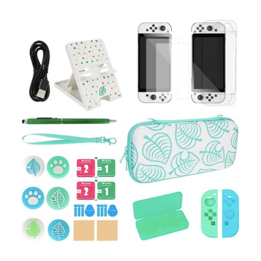 Funda Protector Nintendo Switch Oled Animal Crossing 27pzs image number 0.0
