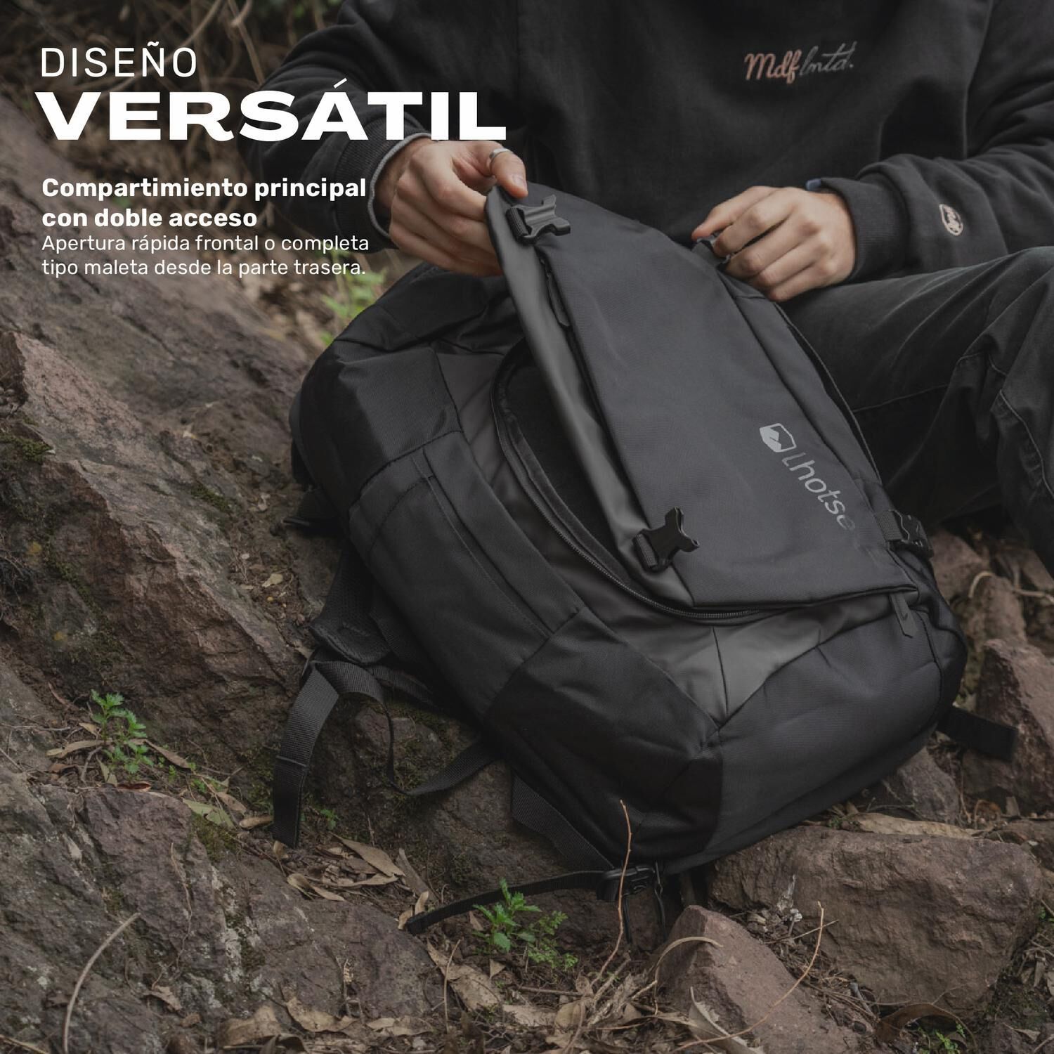 Mochila Viaje Impermeable Notebook 17,3"broadpeak 40l Lhotse image number 4.0
