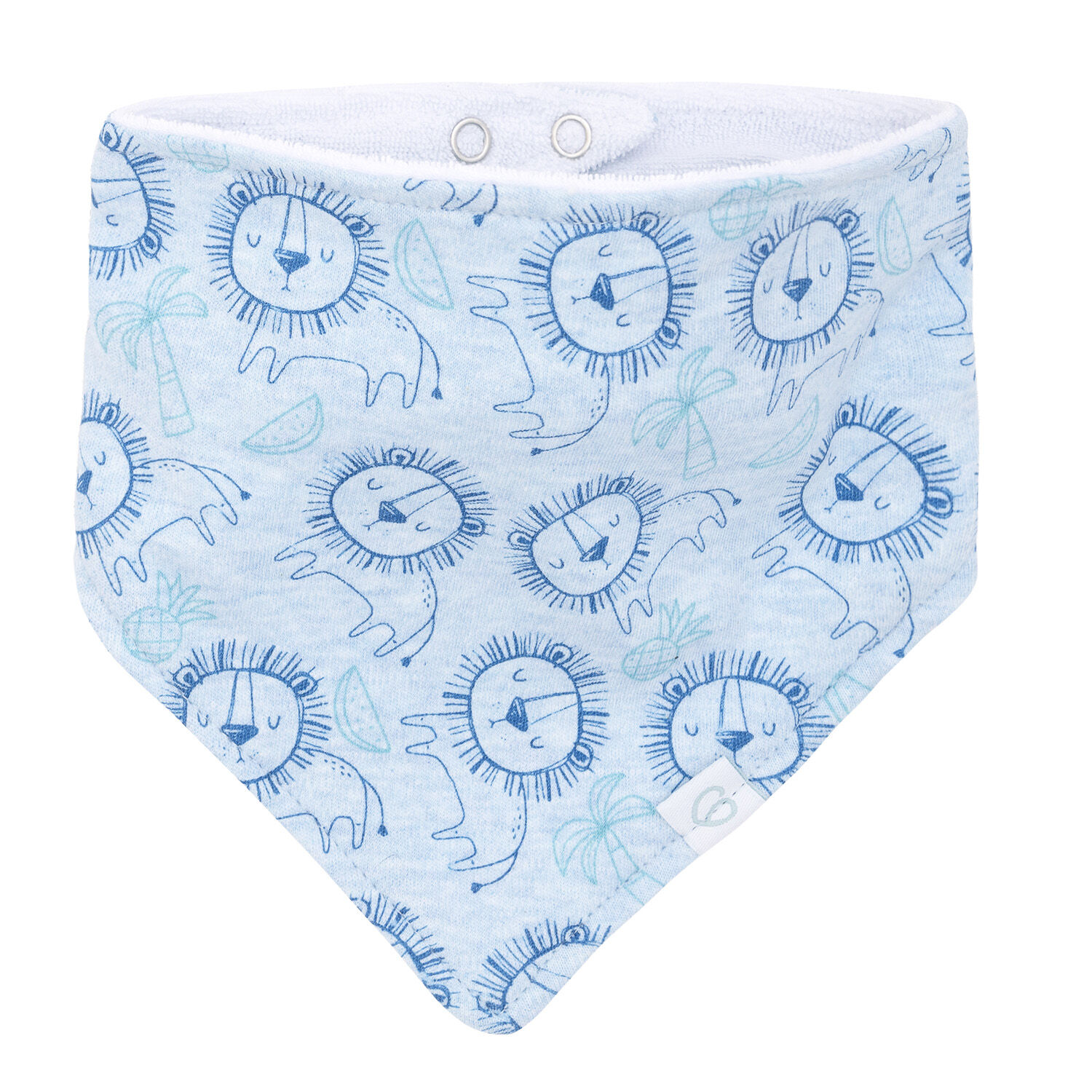 Set 2 Babero Bandana Blanco Leon Ni&ntilde;o image number 3.0
