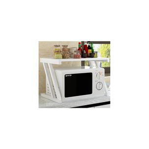 Estante Organizador Microondas Madera Blanco 38x57x38 Cm