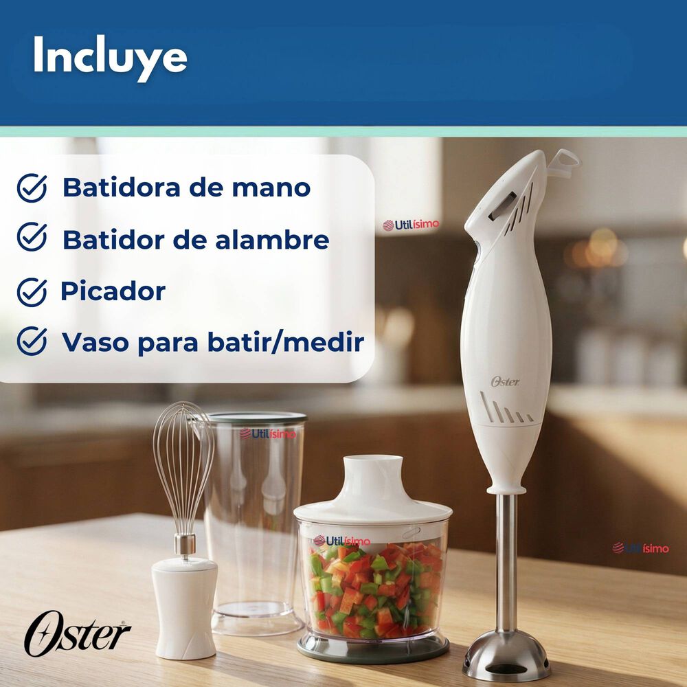 Batidora De Inmersi&oacute;n Oster Con Accesorios 2616 Versi&oacute;n 2026 image number 2.0
