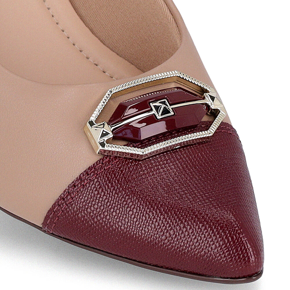 Zapato Mujer Vino/nude Taci Piccadilly image number 2.0